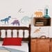 Wall Decals Dinosaurs (Reusable and removable fabric stickers, not vinyl) - Dinosaurs