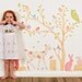 Wall Decals Woodland (Reusable and removable fabric stickers, not vinyl) - Discount set - Girly Woodland Scene