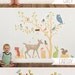 Wall Decals Woodland (Reusable and removable fabric stickers, not vinyl) - Discount set - Girly Woodland Scene
