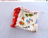 On Sale Dr. Seuss Blanket - Red & White Minky Rag style