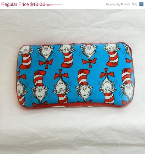 On Sale Cat in the Hat Wipe Case - Red, Blue & White