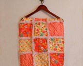 On Sale Pink Baby Rag Quilt -  Flowers and Dots
