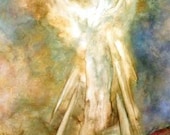 The Appearance-Angel Art Print Greeting Card Signed by Marina Petro