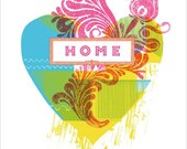 Home screenprint, the perfect housewarming gift.