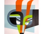 Benevolent Creature screenprint. A kind of power animal.