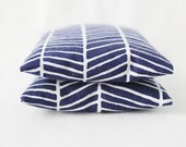 Herringbone Botanical Sachets, Navy Scented Drawer Sachets, Modern Home Decor, Bridesmaid Gift