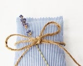 Striped Lavender Bags - Blue and White Nautical Home Decor - Seaside Cottage
