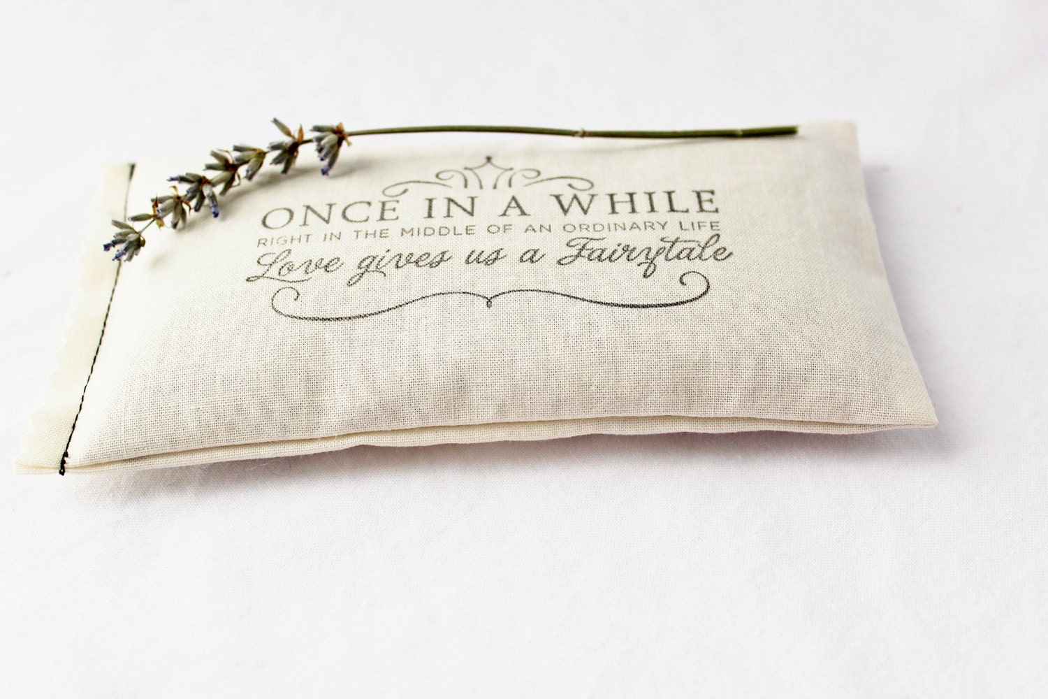 Lavender Sachet, Fairytale Wedding Favor, Cream Bridal Party Gift, Natural Aromatherapy