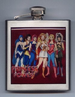 She-ra Shera Princess Of Power Stainless Steel Liquor Hip Flask