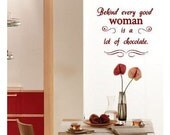 Chocolate vinyl wall decal