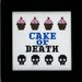 PATTERN - Eddie Izzard - Cake or Death Cross Stitch