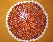 Crochet Thread Doillie with hearts