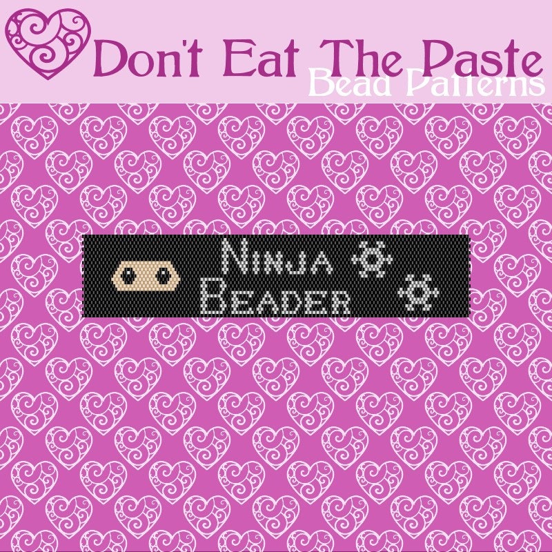Ninja Beader bracelet pattern- peyote stitch-limited edition