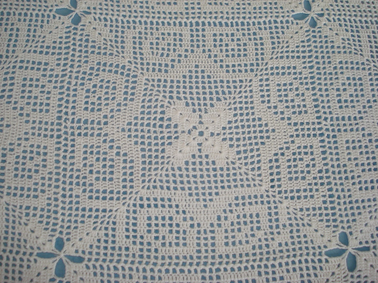 SALE/Ready to be shipped / Handmade Crochet tablecloth -Doily