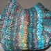 Ready to ship - GORGEOUS HAND KNITTED /This is a knit double thick hat handspun  yarn/ Oversized Knitted Beanie/Melted Crayons