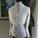 Ready to ship -  HANDMADE Ivory Kate Middleton Angora Bridal Bolero hand knitted with handspun angora yarn/ fit size XXL