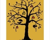 Tea Tree - 8 X 10 inch Cut Paper Art Print