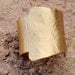 Hammered wrap ring sterling silver 24k gold plated