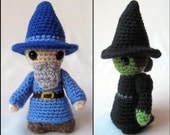 PDF of Witch and Wizard Mini Amigurumi Pattern
