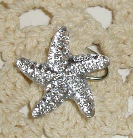Starfish Hair Swirls in Clear Acrylic for Beach Wedding Party