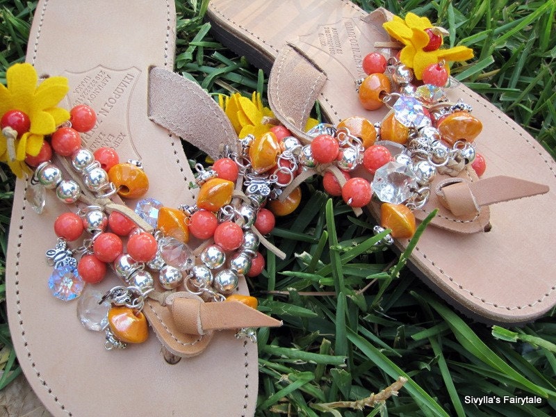 Mellow Yellow - leather sandals