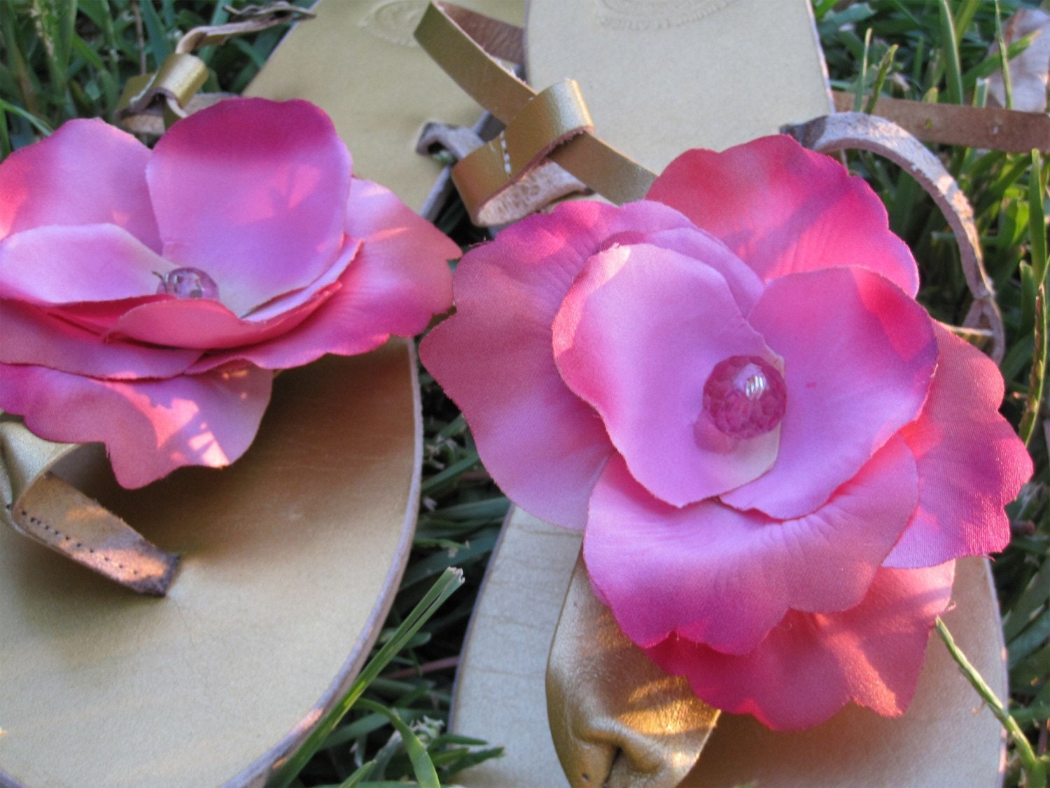 Flower at your feet - Leather sandals