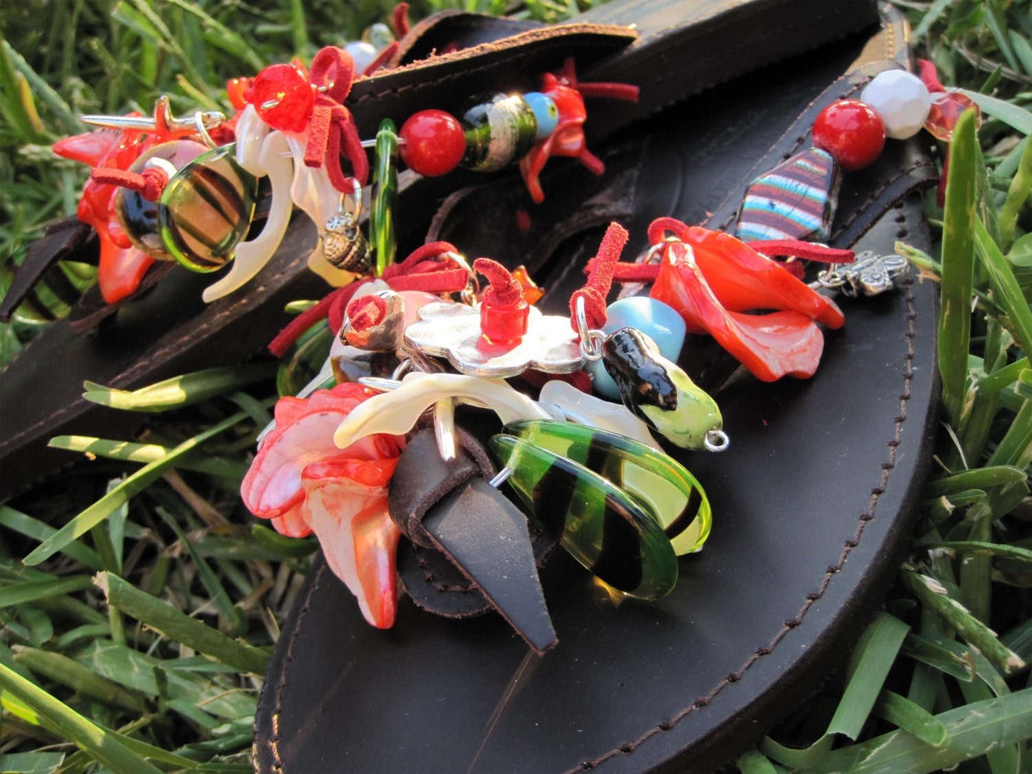 Spring - Leather sandals - Flip flops