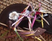 Sea urchin on your toes - Leather handmade sandals/Flip flops