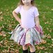 Fabric Scraps Tutu Skirt Shabby Chic Pink and Brown  Made to Order size Newborn to 4T