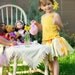 Fabric Scraps Tutu Skirt Yellow Sunshine MADE TO ODER size Newborn to 4T