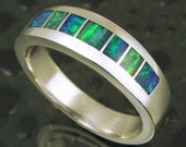 Australian Opal Ring in Sterling Silver.