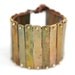 Bronze Patina and Leather Wrap Bracelet - One of a kind - OOAK