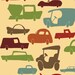 Cars & Trucks Print Art "I LOVE CARS" Vintage Inspired 8x10 Boys Kids Art Bedroom Decor, Cars and Trucks Illustration