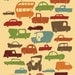 Cars and Trucks Print / Kids Art Poster "I Love Cars" 11x14 Cars and Trucks Bedroom Decor, Automobiles Kids Art Print