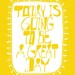 Positive Art Digital Print,  Positive Quote Wall Decor Poster "Great Day", Digital Print Yellow Positive Quote Modern Art for Encouragement