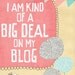 Blog Art Print, 5x7 Pink Wall Art Decor, Fun Typography Art, Typographic Art, Neutral Tones Wall Art Poster, Blogging Print, Website Print