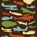 Children Wall Art, Boys Bedroom Wall Art, Kid's Wall Decor, Cars,Bikes, Airplanes & Boats, Boy's Room Children Wall Art, Kids Room Decor