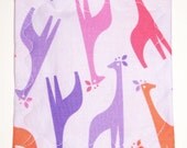 Purple Giraffes Baby Crinkle Square- Sensory Toy