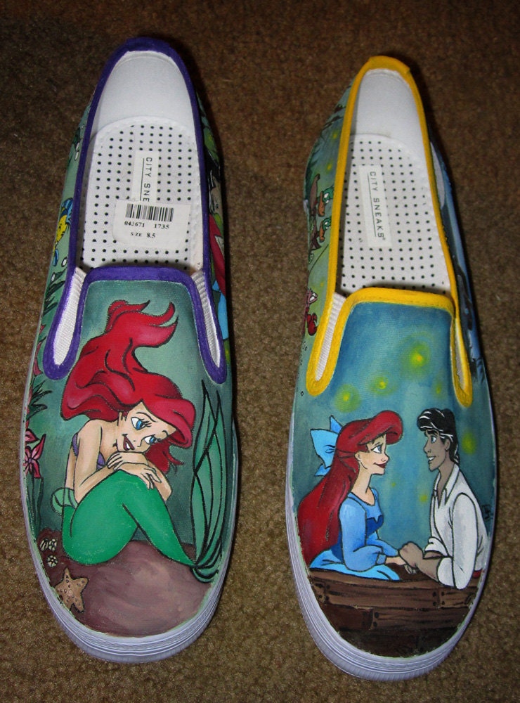 Custom Disney Animation Inspired Adult Shoes with YOUR favorite scenes and characters