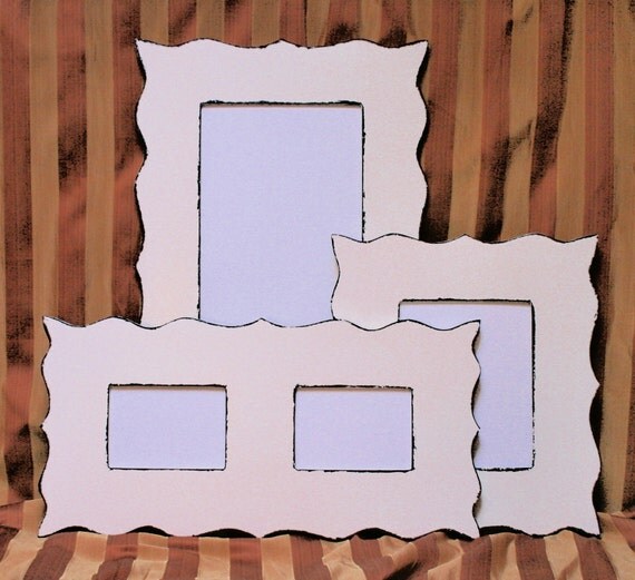 Whimsical Multi opening picture frame 2 4x6 or by 2DogsWoodWorking