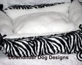 Zebra Dog Bed 20 by 20 inch