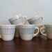 EIGHT Vintage Sterling Vitrified China Diner Cups