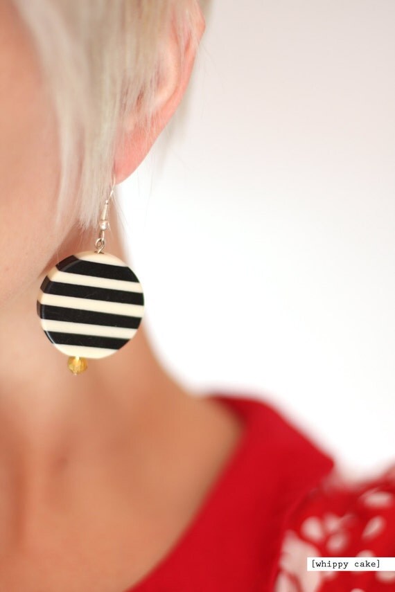 Chunky Jail Stripe Earrings