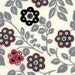 Little Flower in Flower Black/Red in White - EK-QS29103A