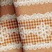 Check with Pretty Lace Print in Orange - EK-QS31610A