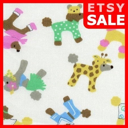 SALE-Fashion Poodles in White-Half Yard-EK-QS35501C