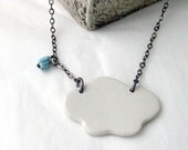 Cloud porcelain small pendant