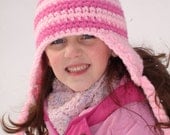 Adult size pink striped hat inspired by Edith - fun and unique stylish hat