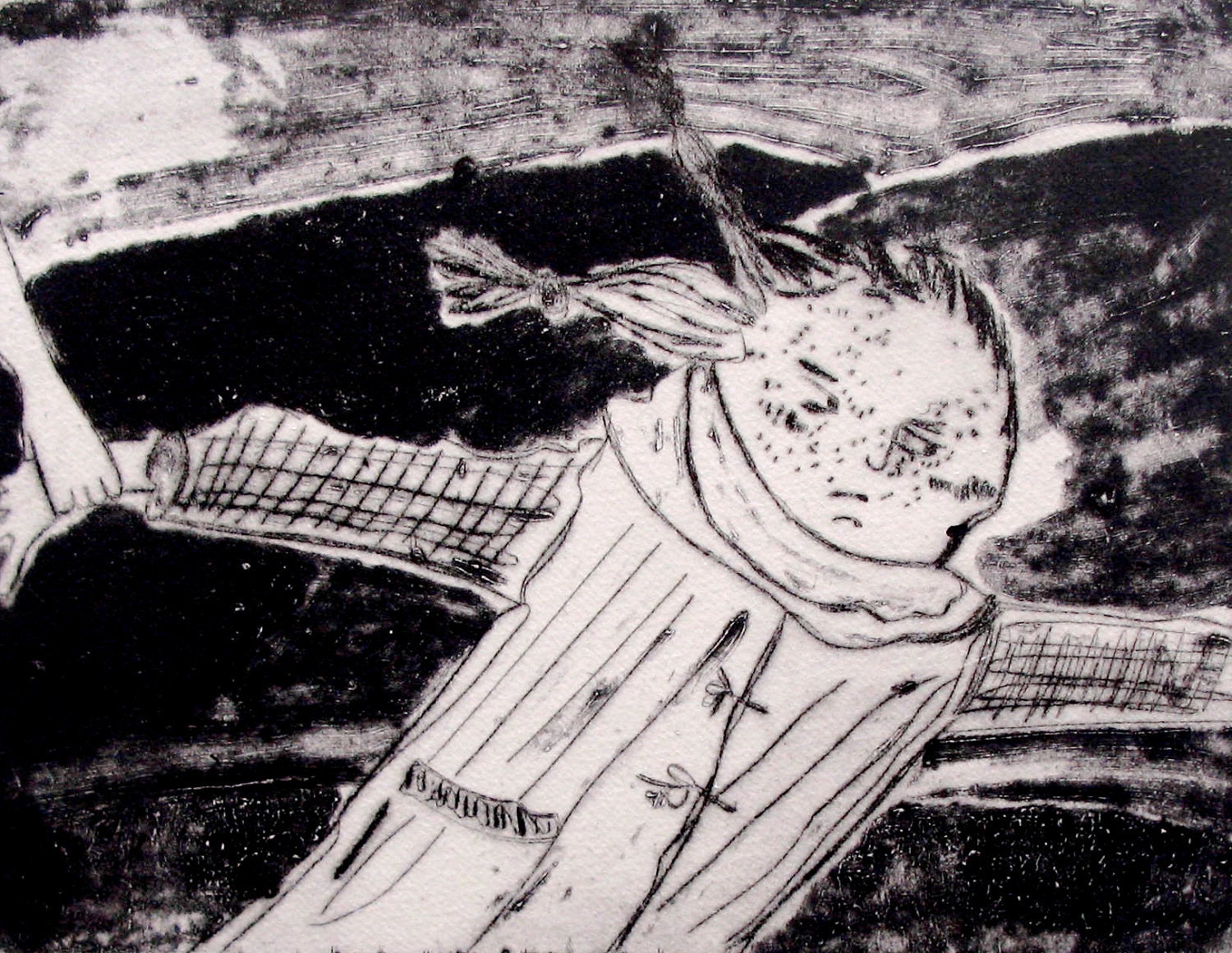 Don't Go Printmaking Etching