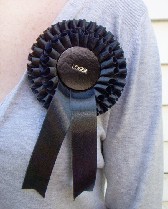 LOSER ROSETTE, black